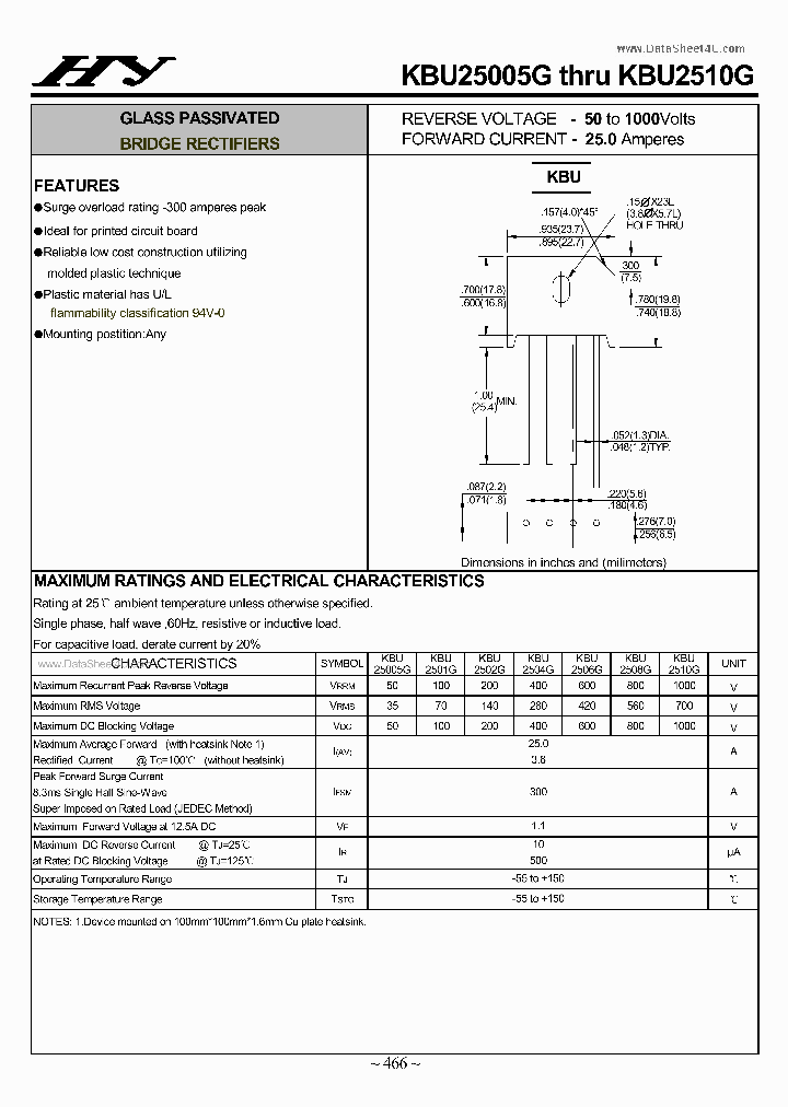 KBU2508G_7748274.PDF Datasheet