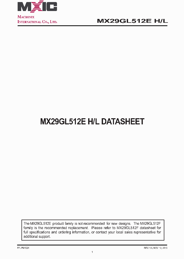 MX29GL512E_7749209.PDF Datasheet