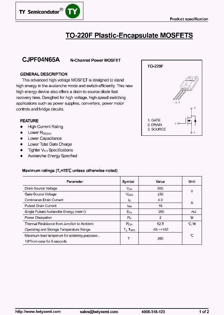 CJPF04N65A_7778423.PDF Datasheet