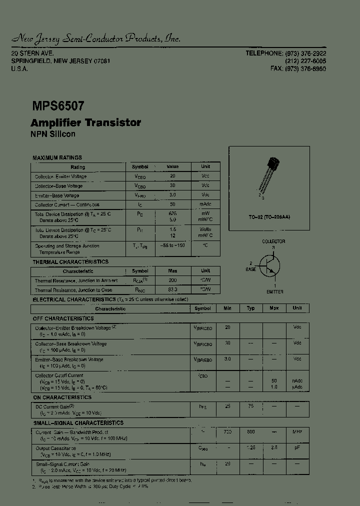 MPS6507_7785285.PDF Datasheet