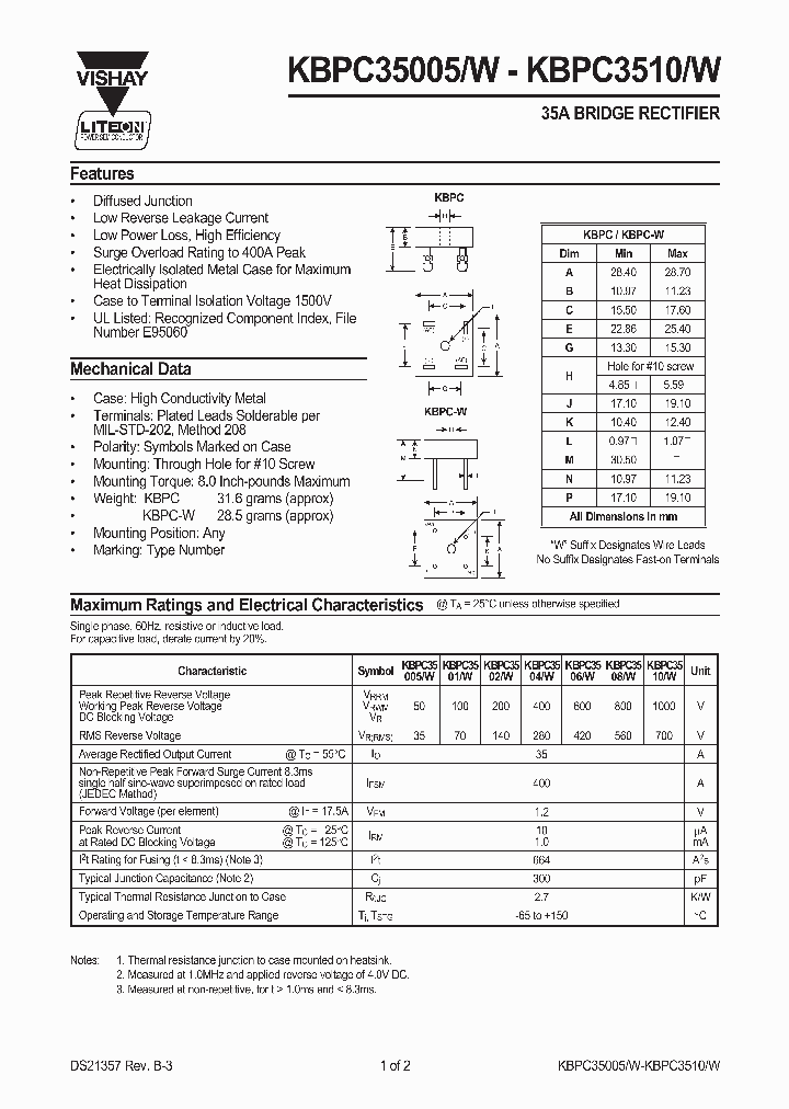 KBPC3502_7760713.PDF Datasheet