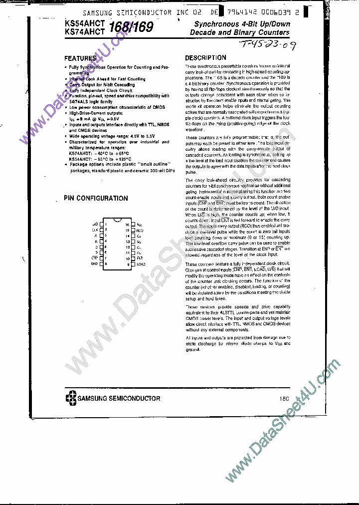 KS74AHCT169_7752055.PDF Datasheet