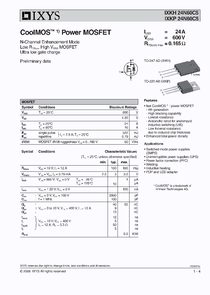 IXKH24N60C5_7805882.PDF Datasheet