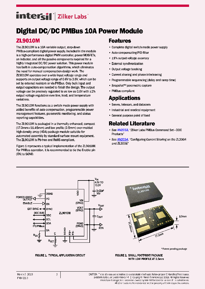 ZL9010MIRZ_7811973.PDF Datasheet