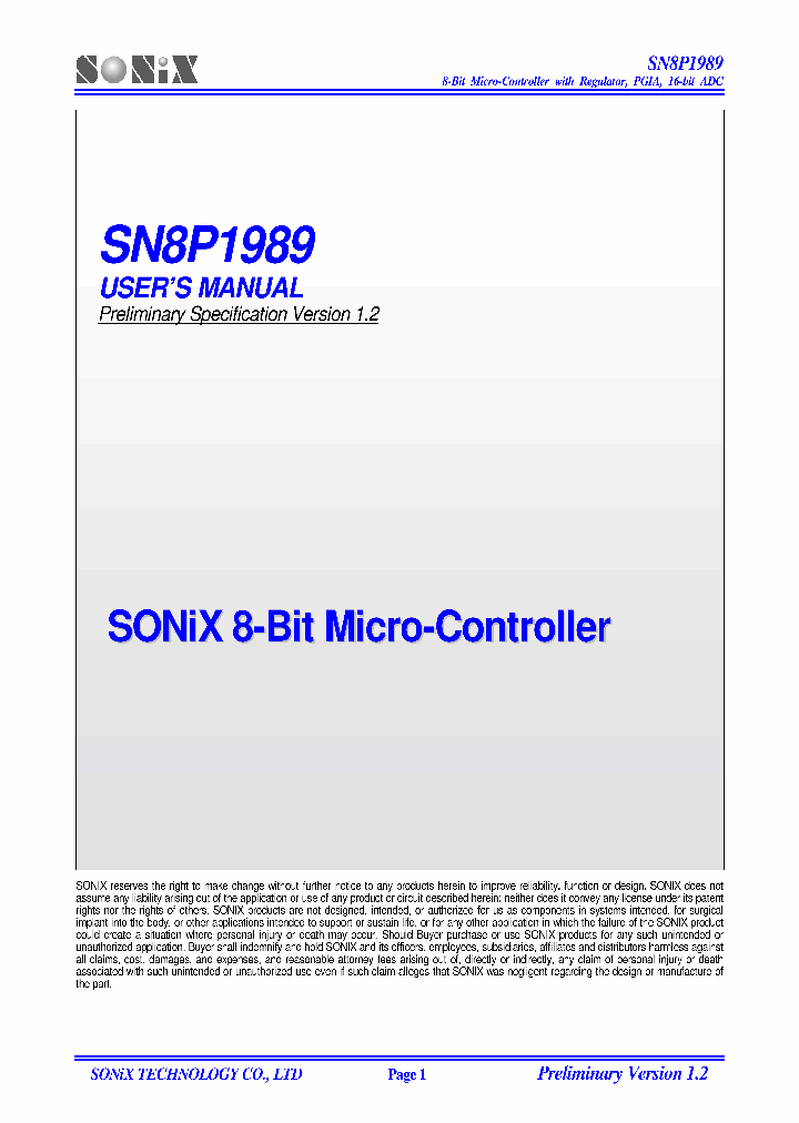SN8P1989_7753125.PDF Datasheet