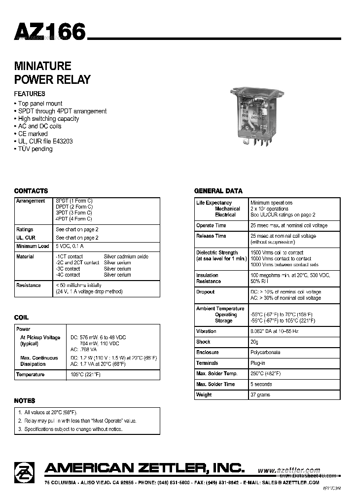 AZ166_7754139.PDF Datasheet