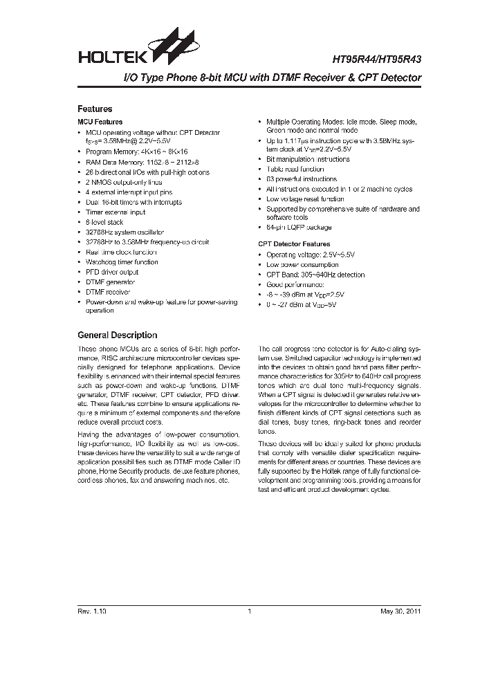 HT95R4411_7815770.PDF Datasheet