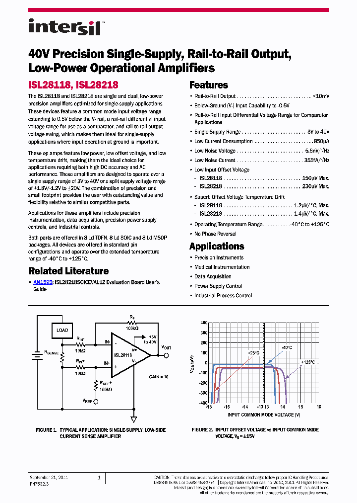 ISL28118_7813945.PDF Datasheet