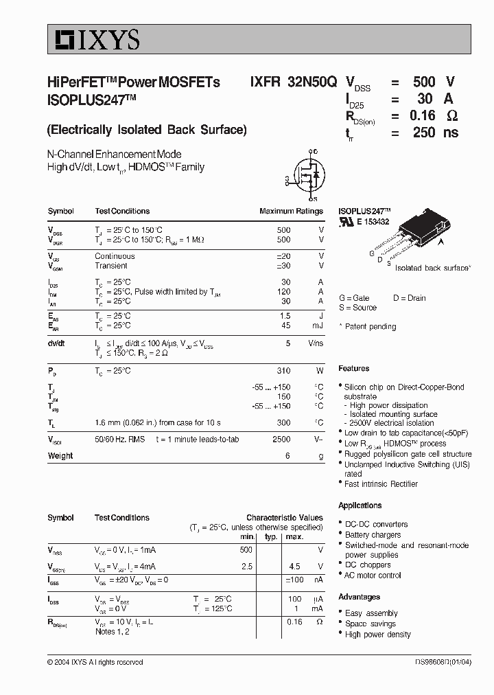 IXFR32N50Q04_7787861.PDF Datasheet