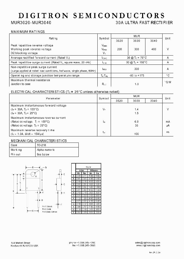 MUR3030_7782878.PDF Datasheet