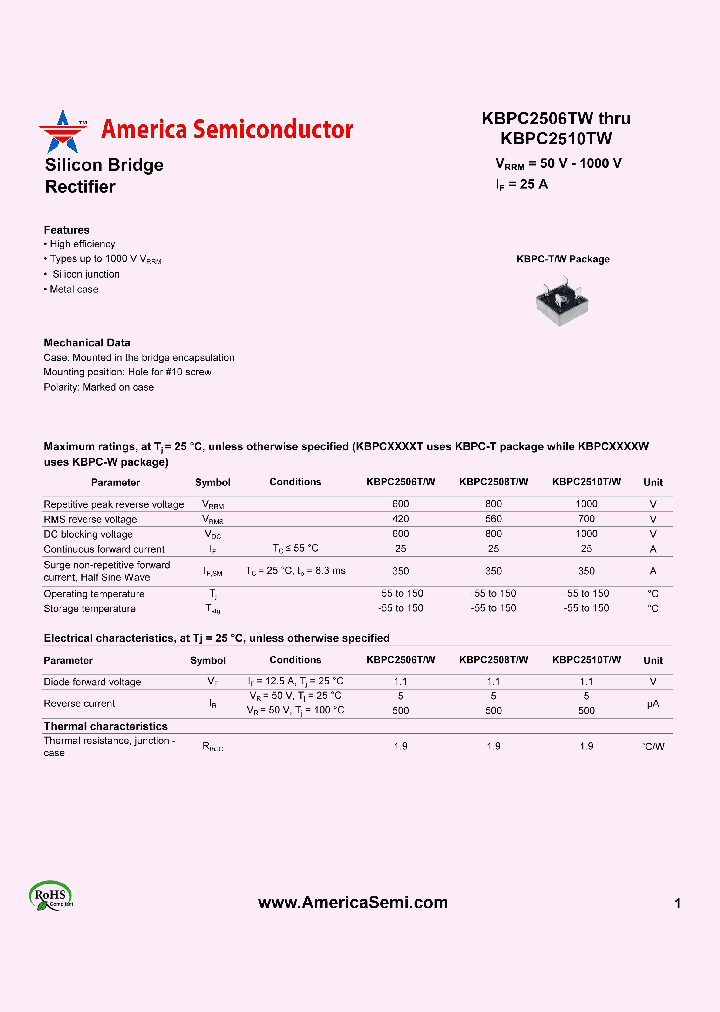 KBPC2508TW_7829354.PDF Datasheet