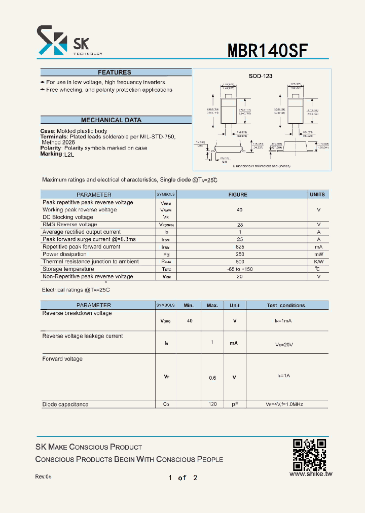 MBR140SF_7815818.PDF Datasheet