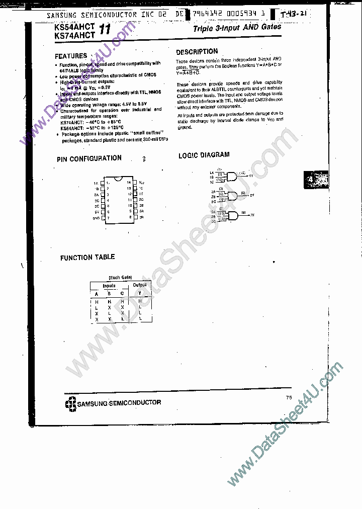 KS74AHCT11_7752056.PDF Datasheet