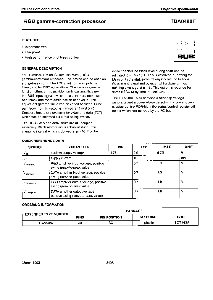 TDA8480T_7780168.PDF Datasheet