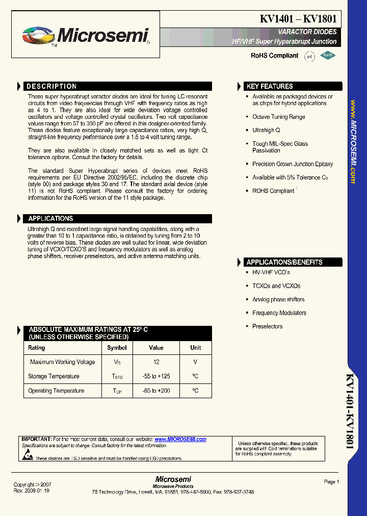 KV1501_7765441.PDF Datasheet Download --- IC-ON-LINE