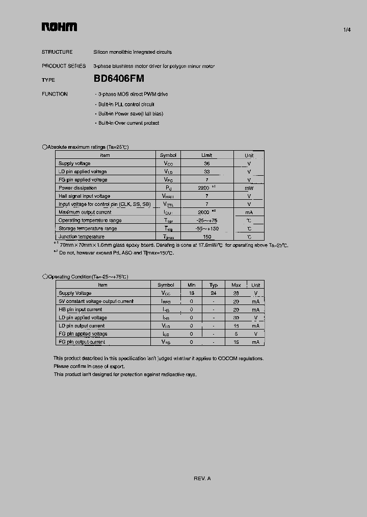 BD6406FM_7792365.PDF Datasheet