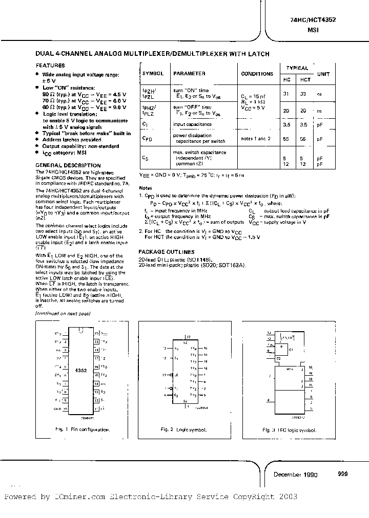 PC74HCT4352P_7800967.PDF Datasheet