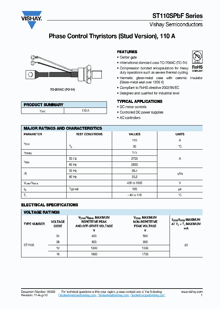 ST110S12P2VPBF_7801058.PDF Datasheet