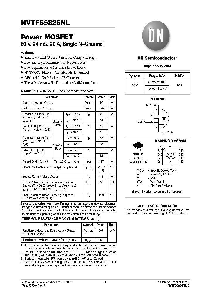 NVTFS5826NLWFTWG_7862998.PDF Datasheet