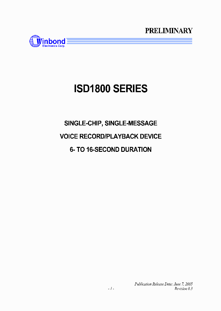 ISD1806X_7808725.PDF Datasheet
