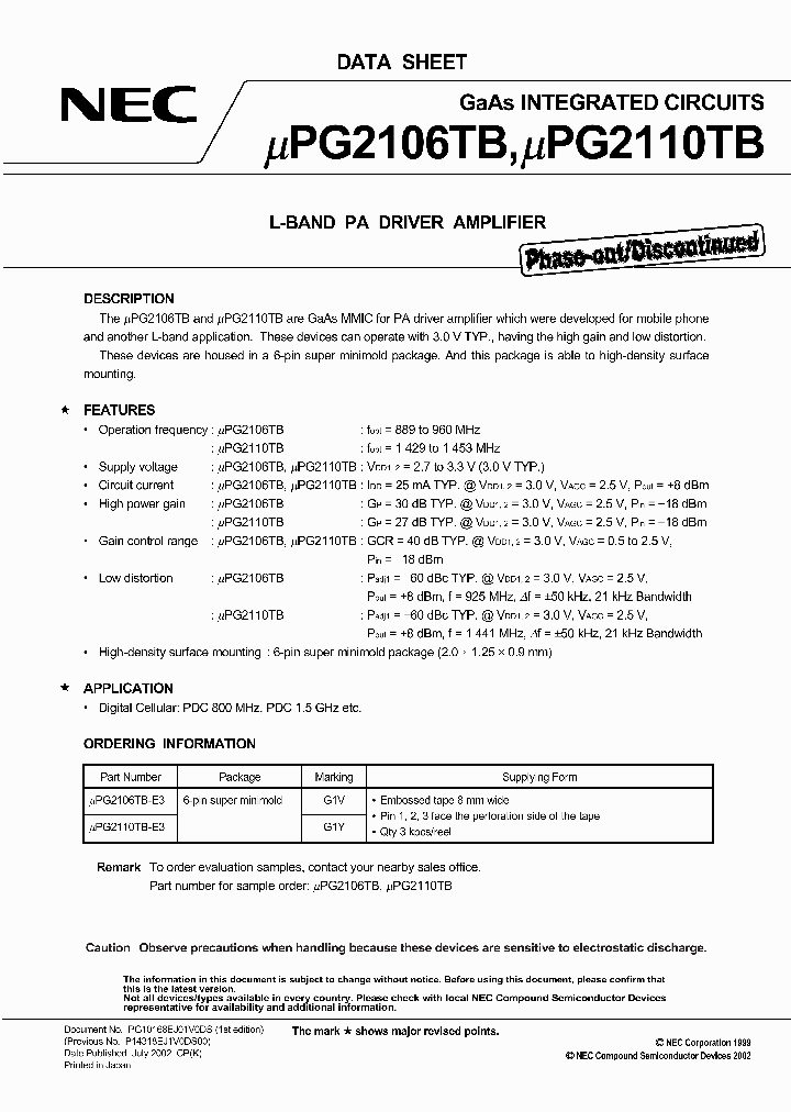 UPG2106TB-E3_7807828.PDF Datasheet