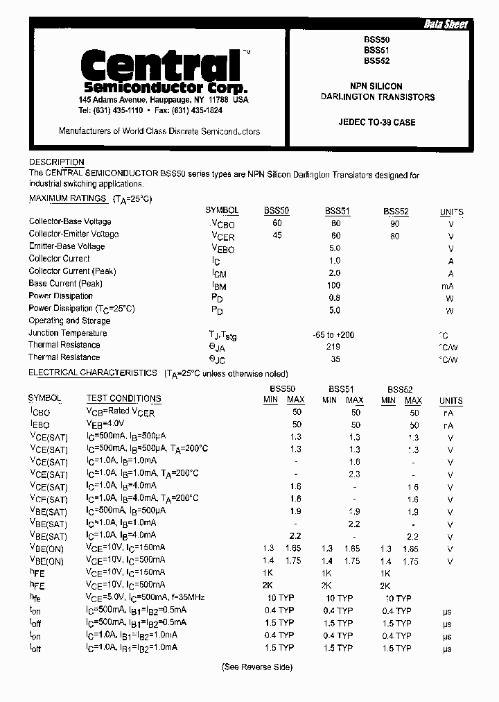 BSS52_7828439.PDF Datasheet