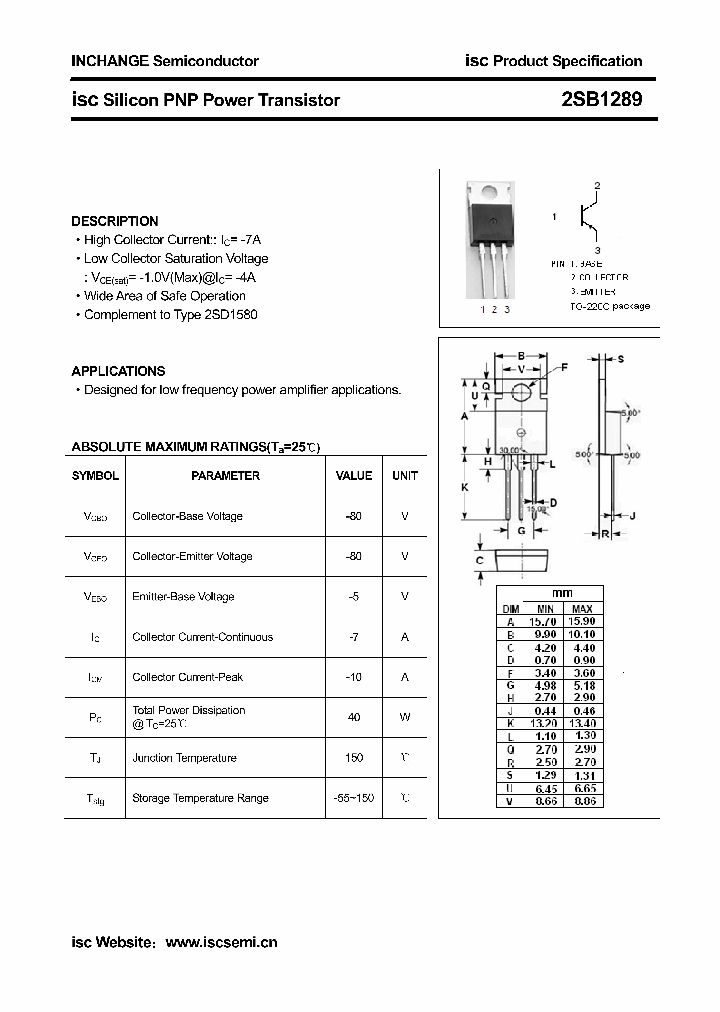 2SB1289_7870987.PDF Datasheet