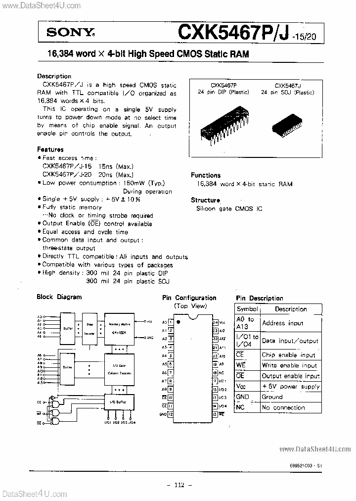 CXK5467P_7774558.PDF Datasheet