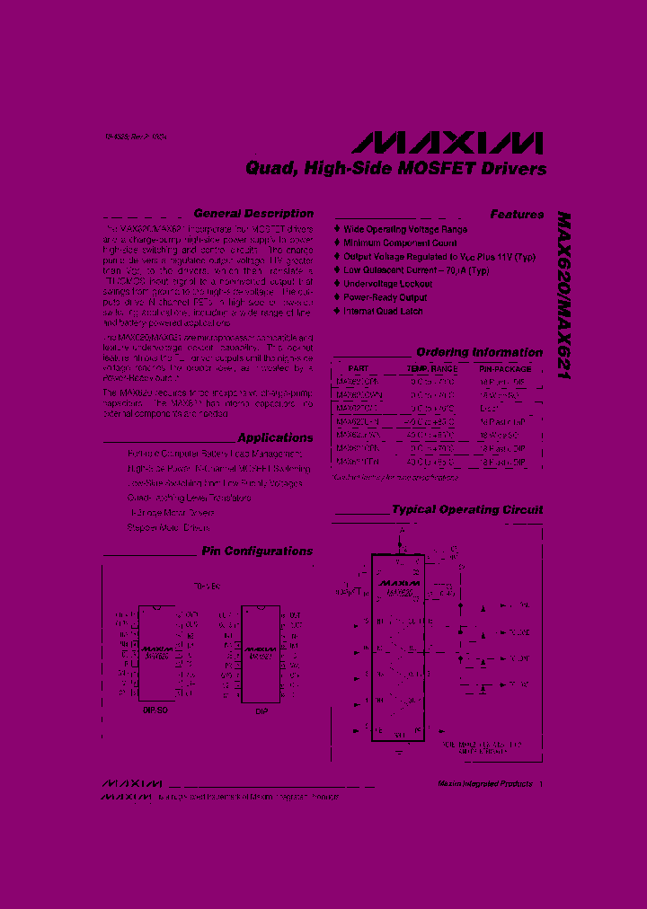 MAX620CWNT_7847534.PDF Datasheet