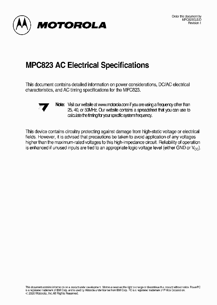 XPC823CZT66B2T_7851656.PDF Datasheet