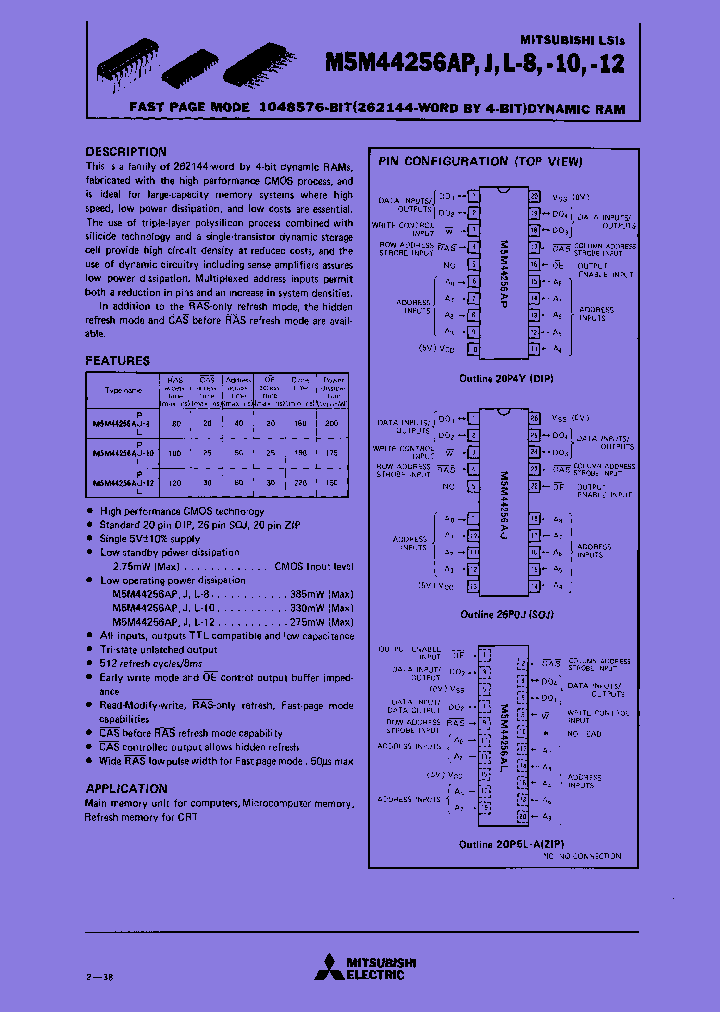 M5M44256AJ-8T_7853483.PDF Datasheet