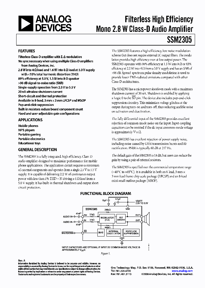 SSM2305CPZ-REEL7_7872408.PDF Datasheet