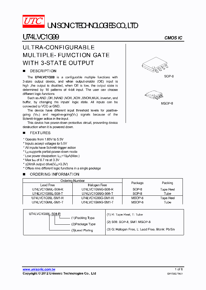 U74LVC1G99G-S08-R_7884792.PDF Datasheet