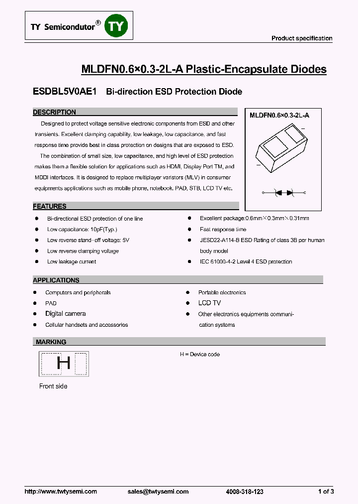 ESDBL5V0AE1_7889913.PDF Datasheet