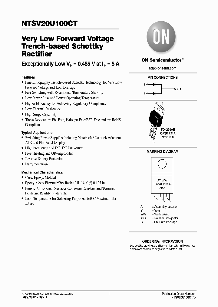 NTSV20U100CT_7893450.PDF Datasheet