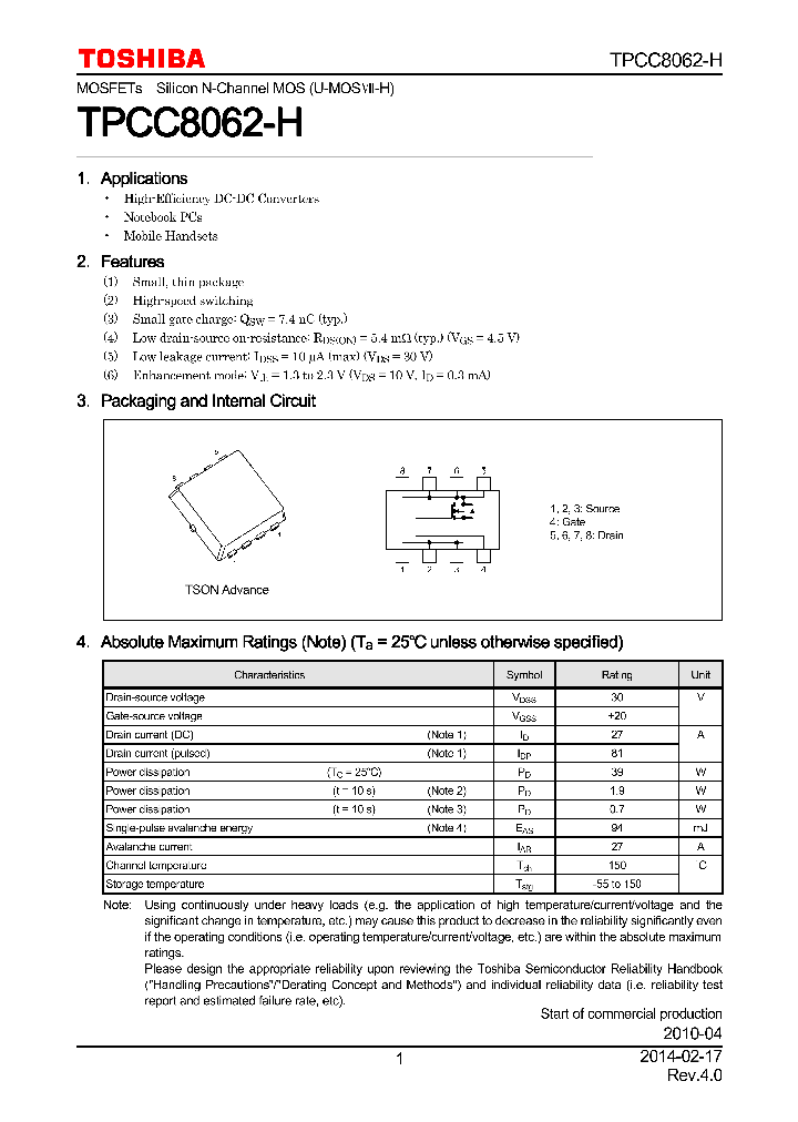 TPCC8062-H_7895910.PDF Datasheet