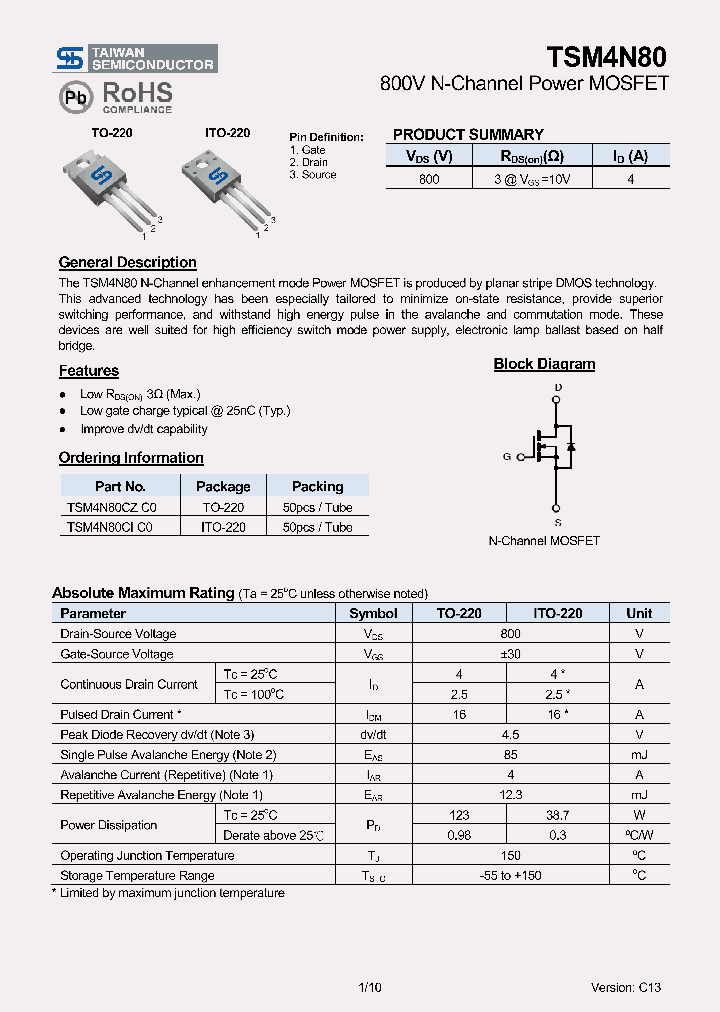 TSM4N80CIC0_7895948.PDF Datasheet