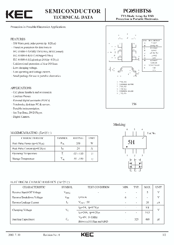 PG05HBTS6_7900266.PDF Datasheet Download --- IC-ON-LINE