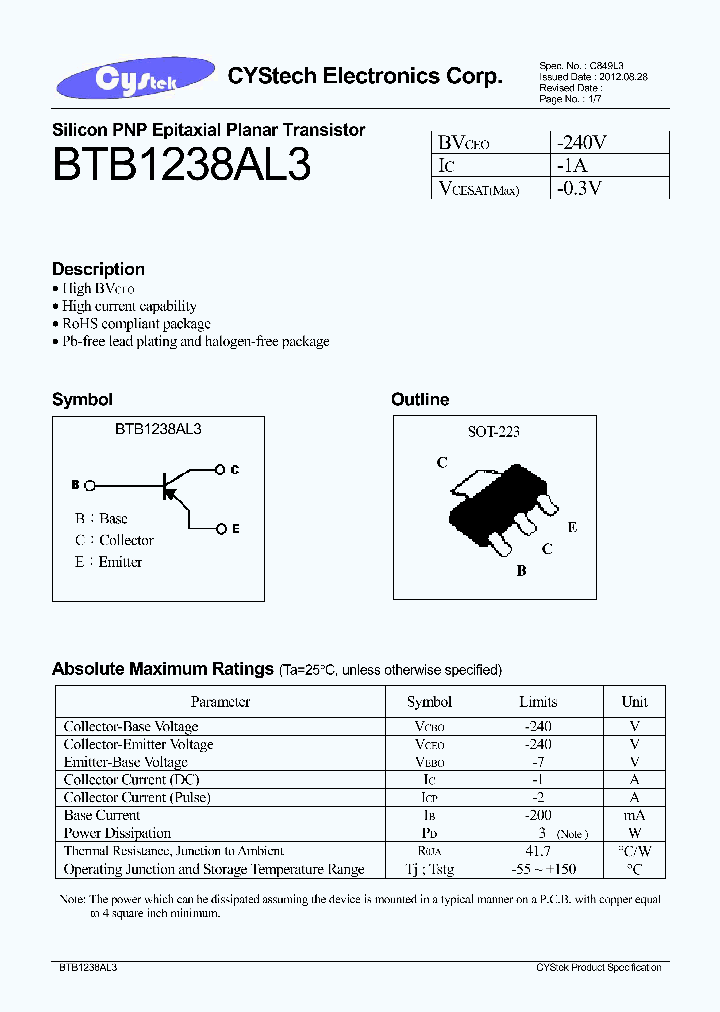 BTB1238AL3_7908212.PDF Datasheet