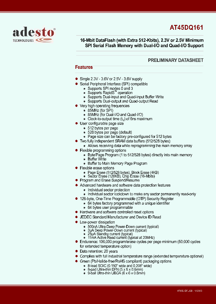 AT45DQ161_7910215.PDF Datasheet