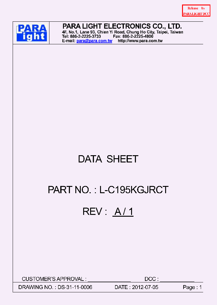 L-C195KGJRCT_7914452.PDF Datasheet