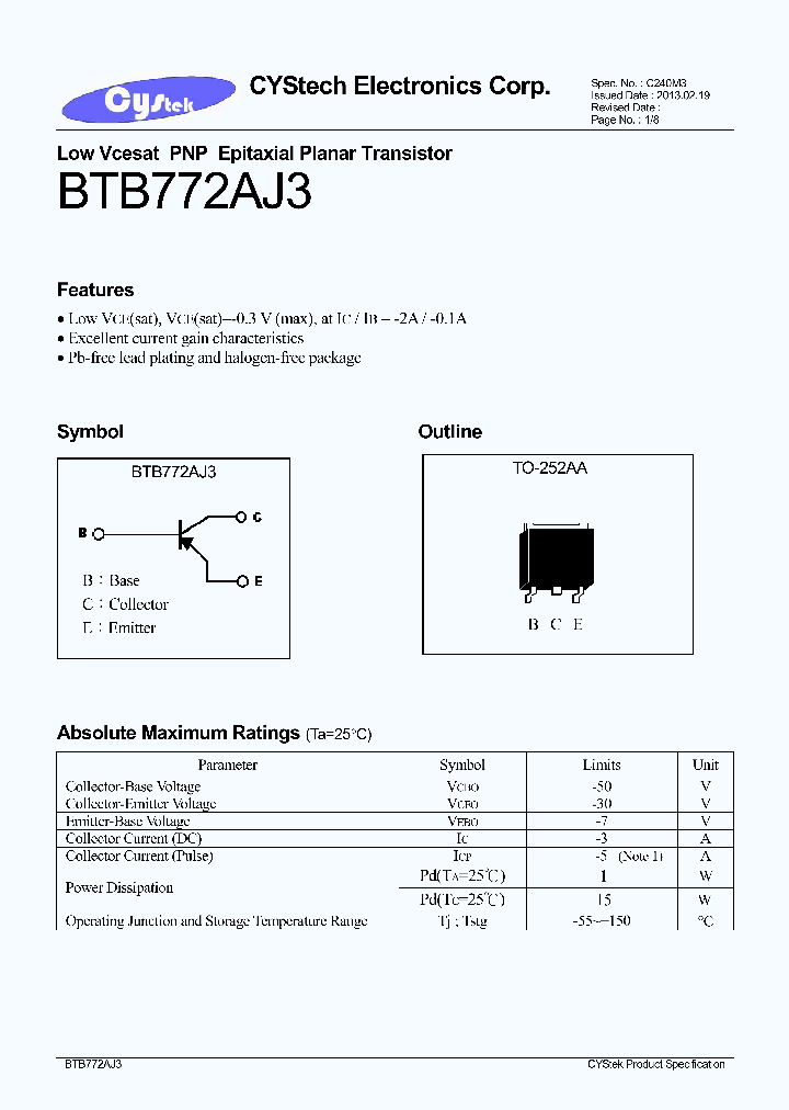BTB772AJ3_7924087.PDF Datasheet
