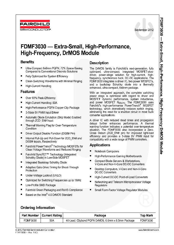 FDMF3030_7927620.PDF Datasheet