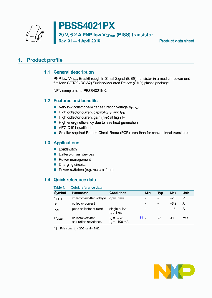 PBSS4021PX_7930592.PDF Datasheet