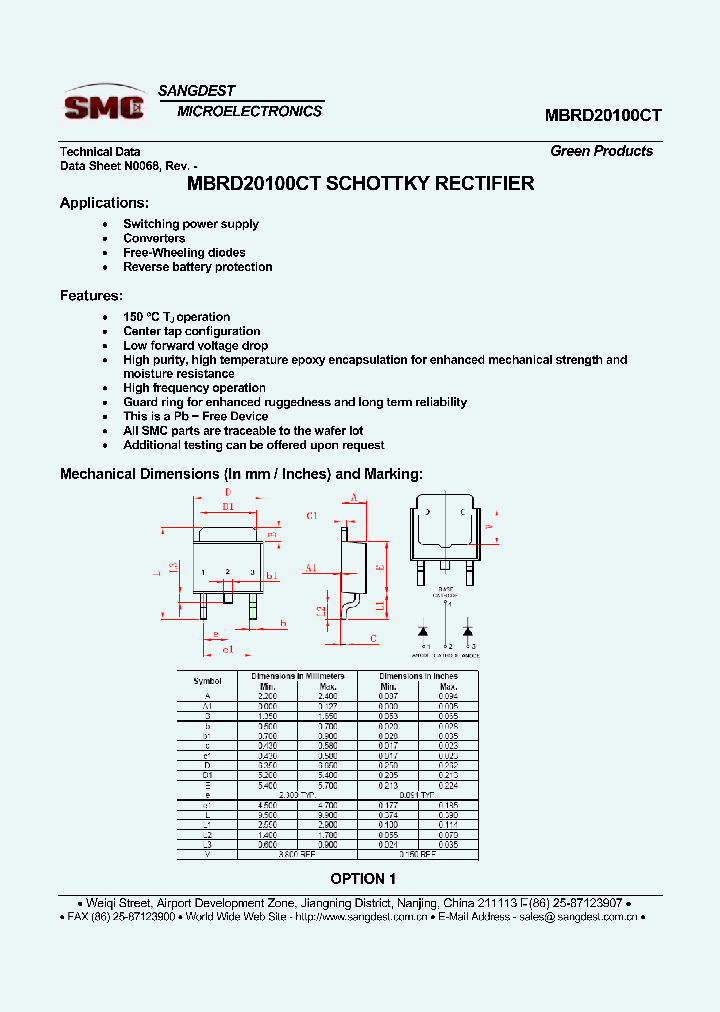 MBRD20100CT_7930707.PDF Datasheet