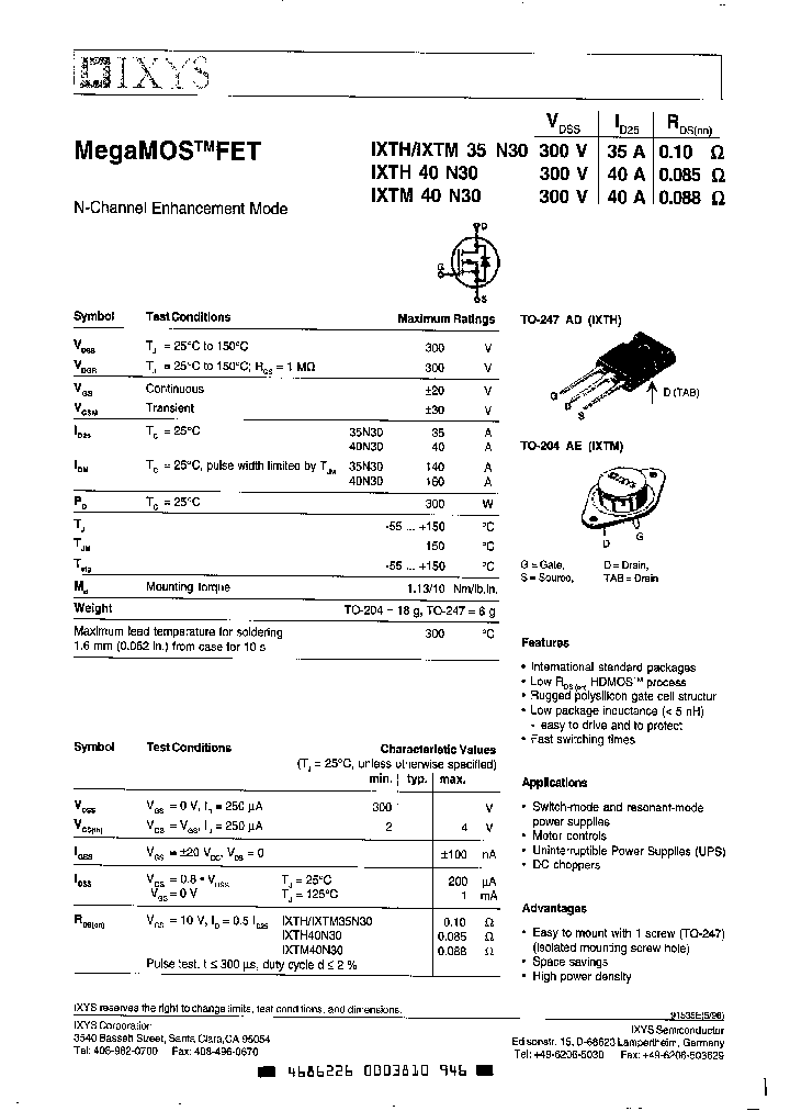 IXTM35N30_7930849.PDF Datasheet