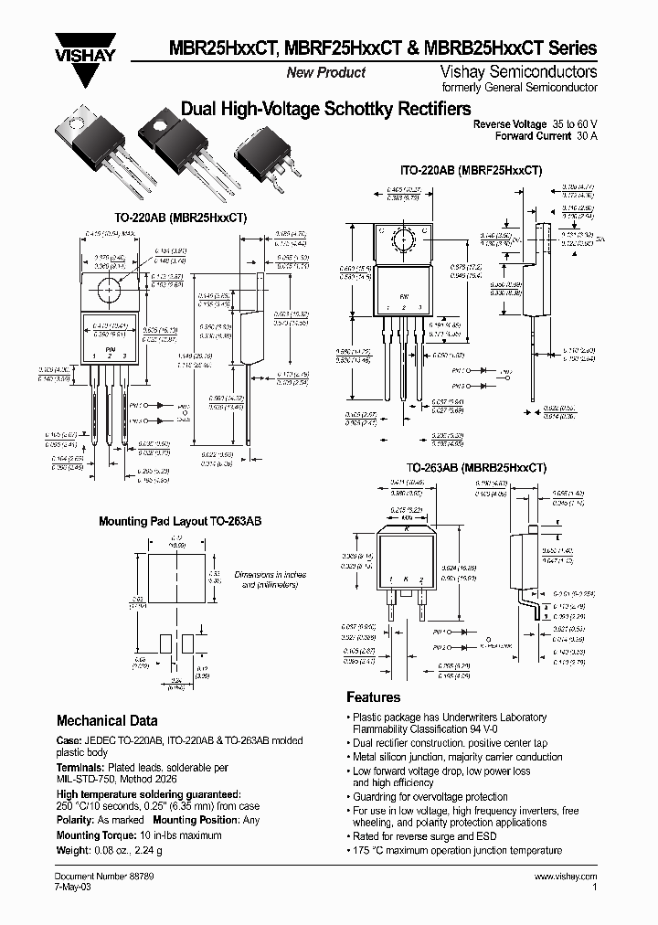 MBRB25H45CT81_7936488.PDF Datasheet