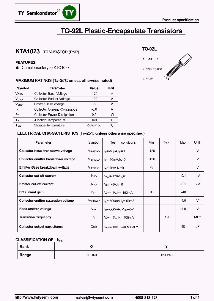 KTA1023_7937688.PDF Datasheet