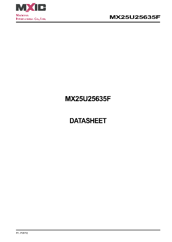 MX25U25635F_7941626.PDF Datasheet