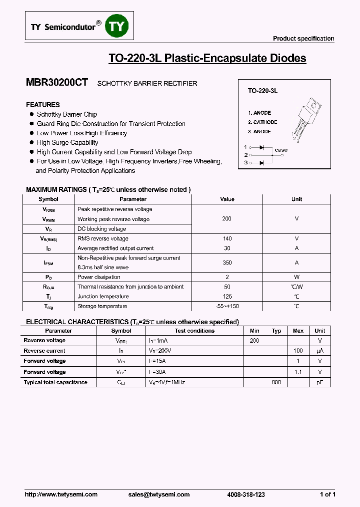 MBR30200CT_7943446.PDF Datasheet